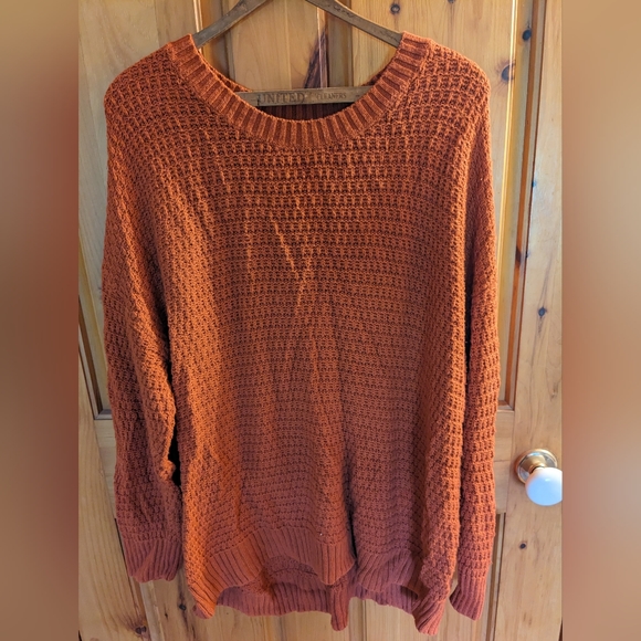 Old Navy Orange Knit Sweater - Picture 1 of 5